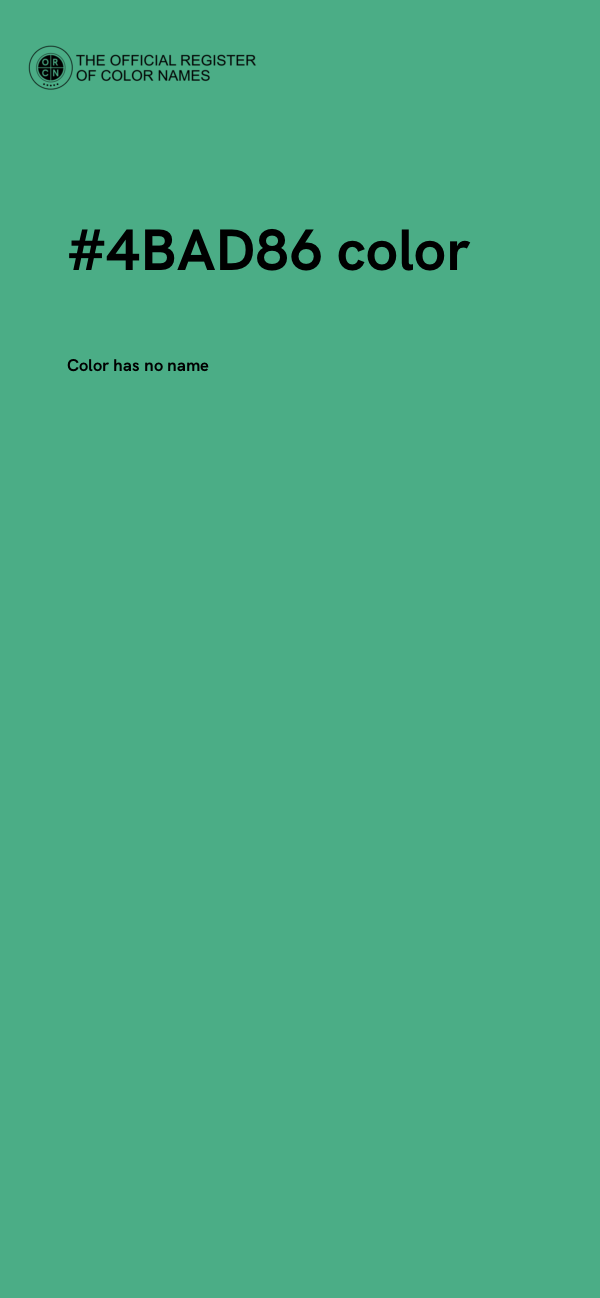 #4BAD86 color image