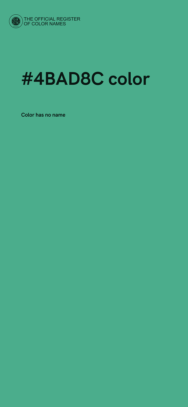 #4BAD8C color image