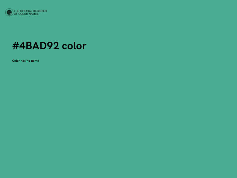 #4BAD92 color image
