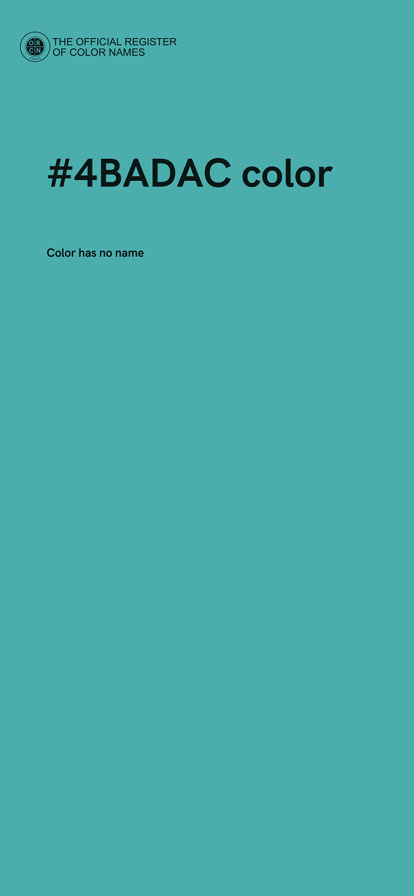#4BADAC color image