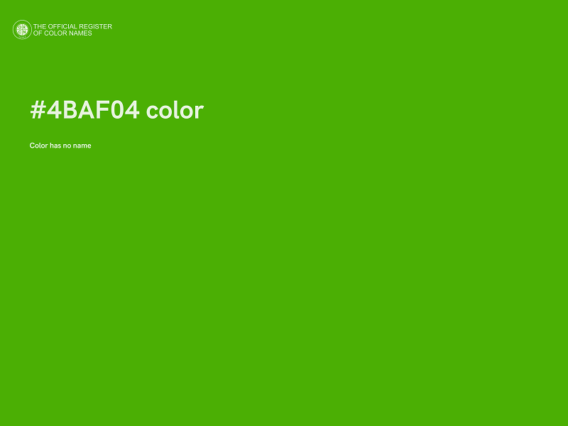 #4BAF04 color image