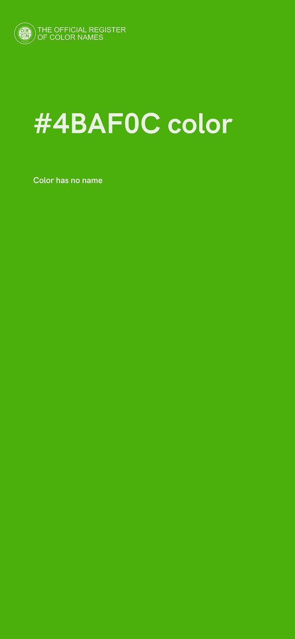 #4BAF0C color image
