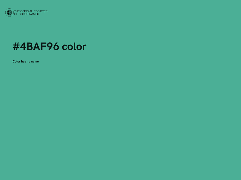 #4BAF96 color image