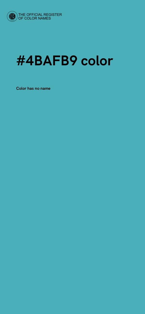 #4BAFB9 color image