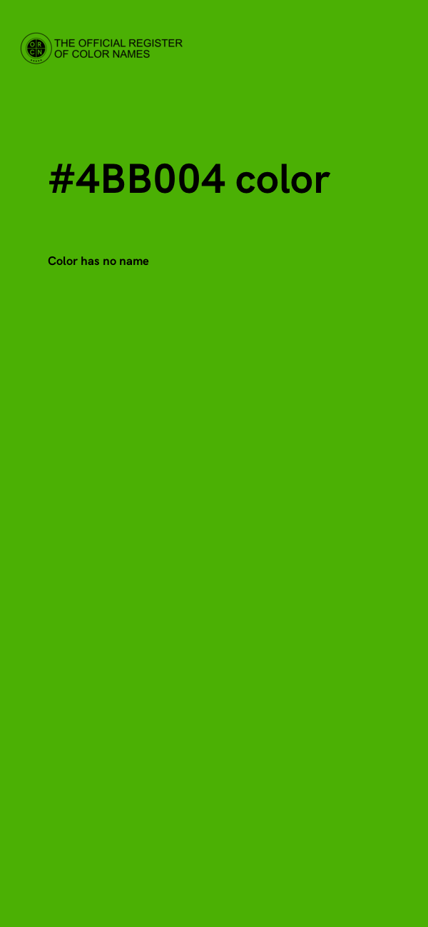 #4BB004 color image