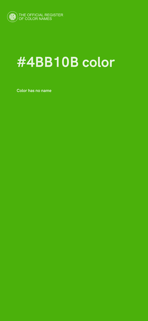 #4BB10B color image
