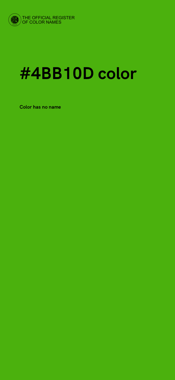 #4BB10D color image