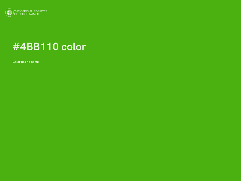 #4BB110 color image