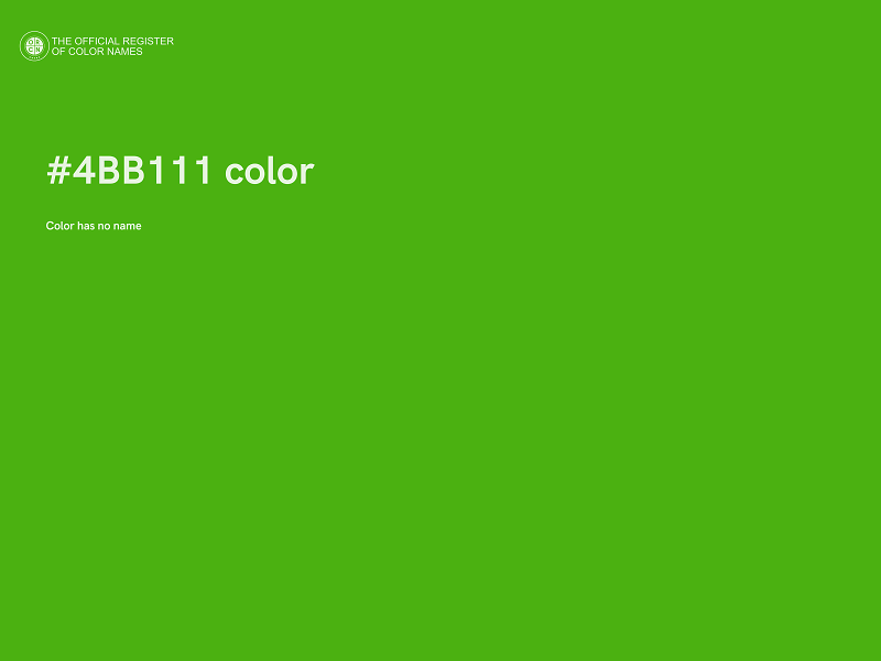 #4BB111 color image