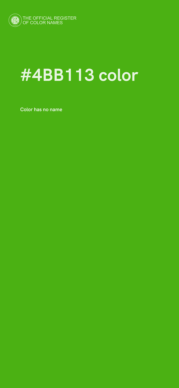 #4BB113 color image