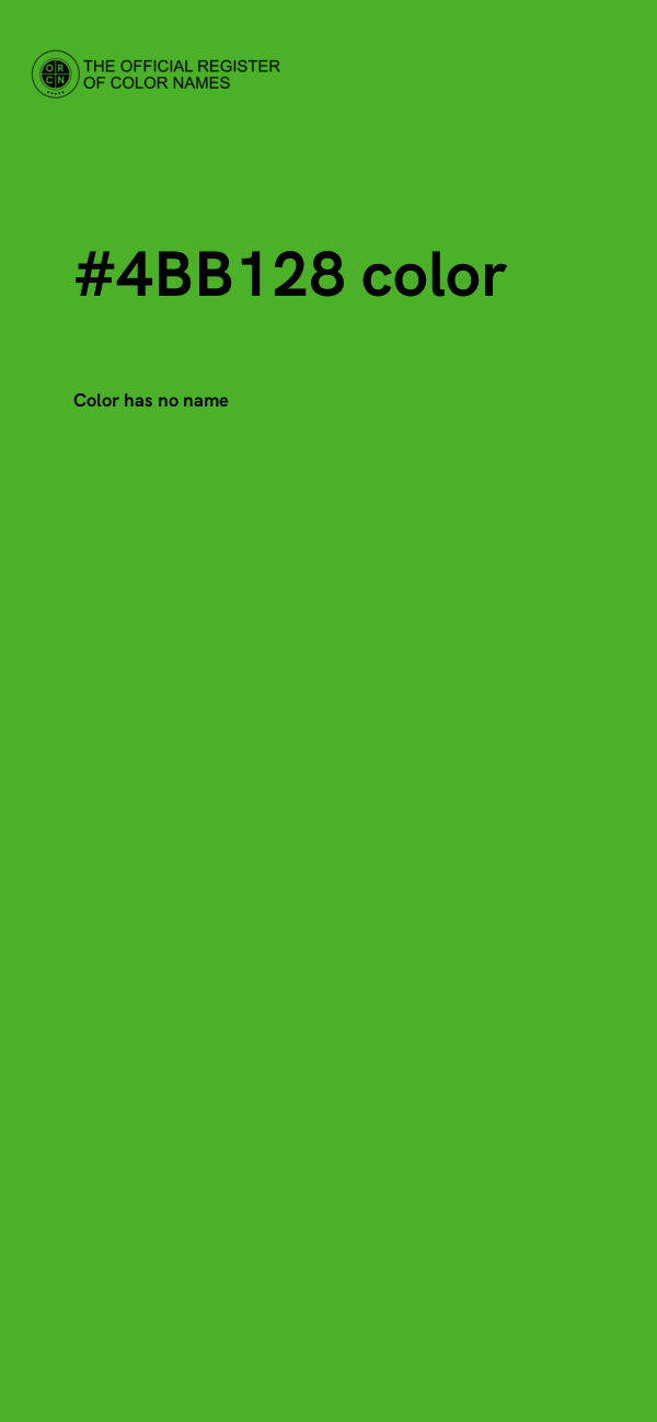 #4BB128 color image
