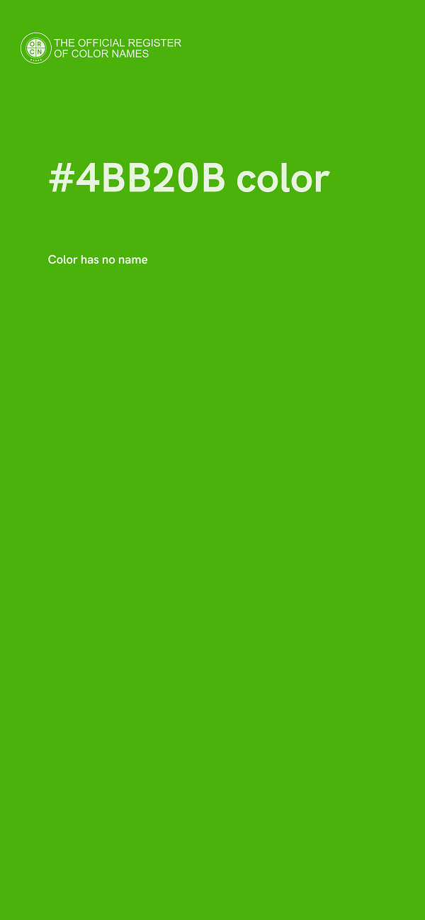 #4BB20B color image