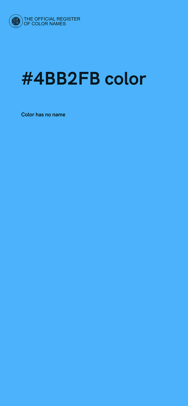 #4BB2FB color image