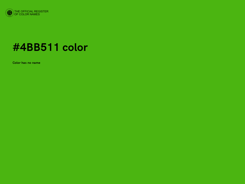 #4BB511 color image