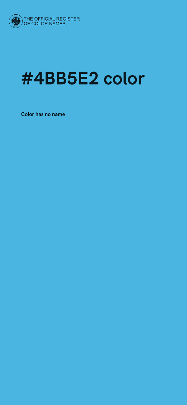 #4BB5E2 color image
