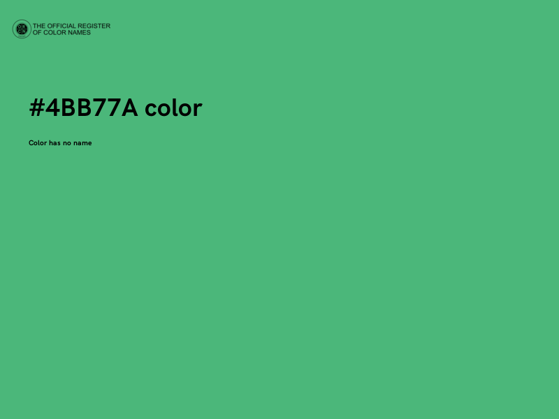 #4BB77A color image