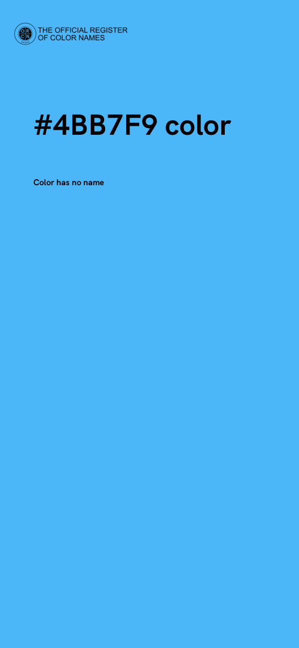 #4BB7F9 color image