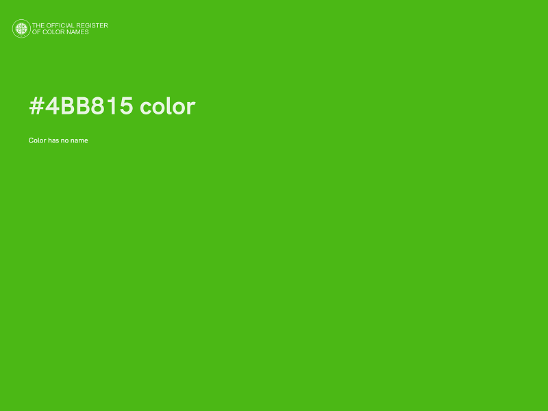 #4BB815 color image