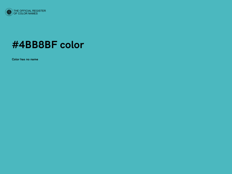 #4BB8BF color image