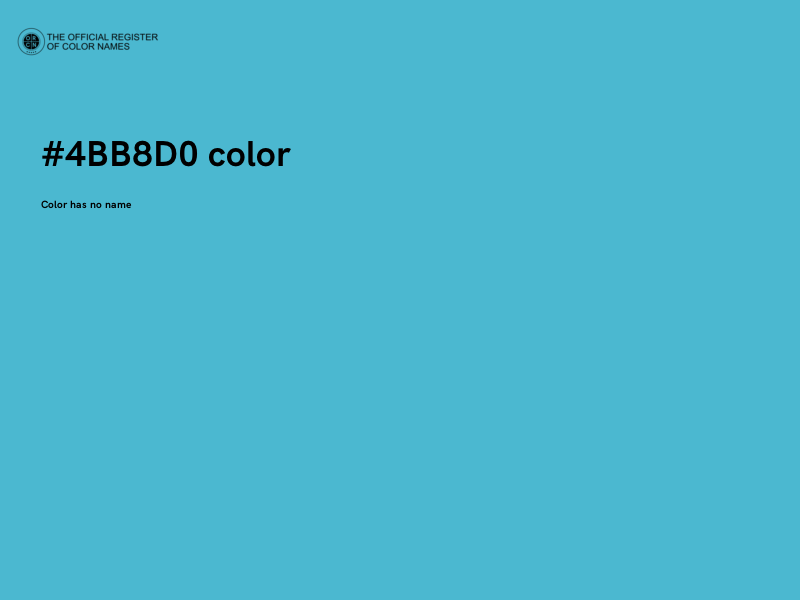 #4BB8D0 color image