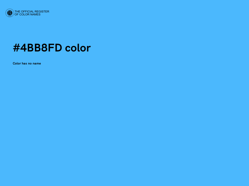 #4BB8FD color image