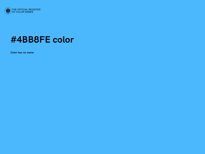 #4BB8FE color image