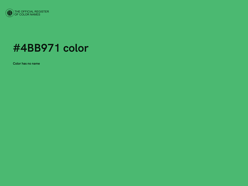 #4BB971 color image