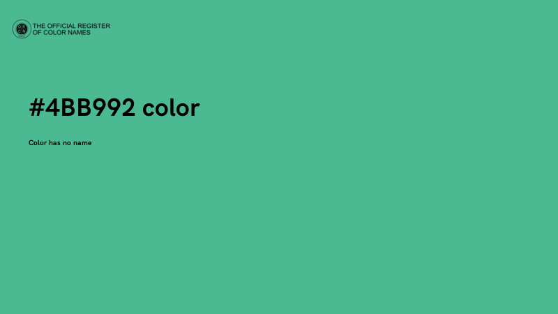 #4BB992 color image
