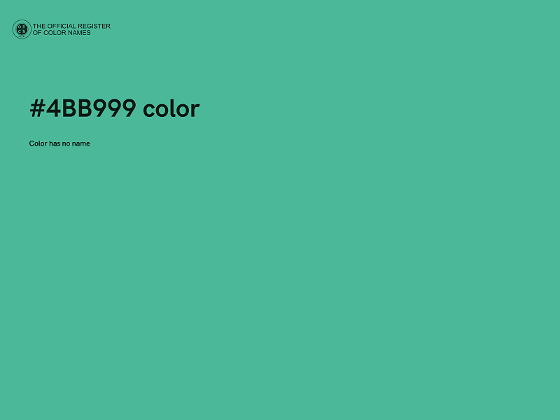 #4BB999 color image