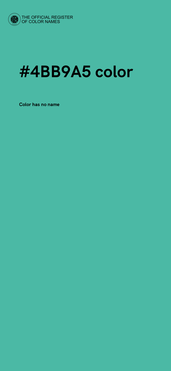 #4BB9A5 color image