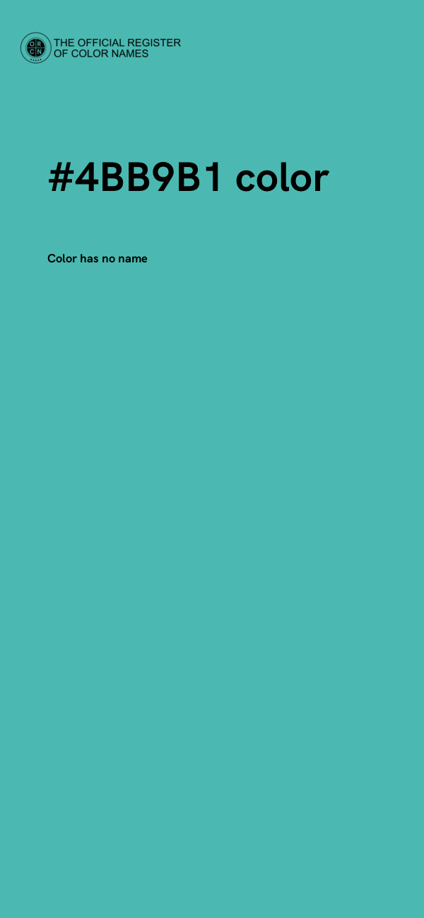 #4BB9B1 color image