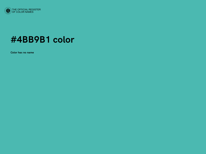 #4BB9B1 color image