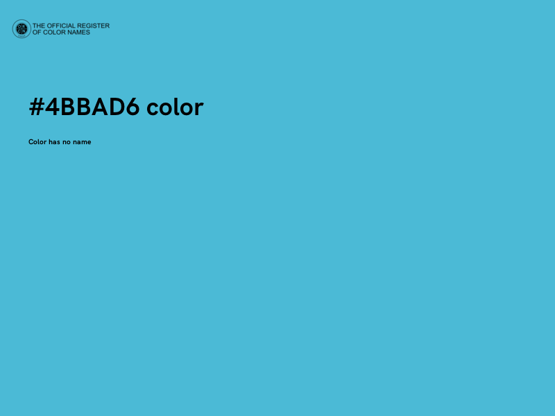 #4BBAD6 color image