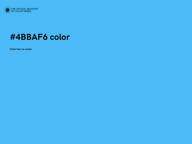 #4BBAF6 color image
