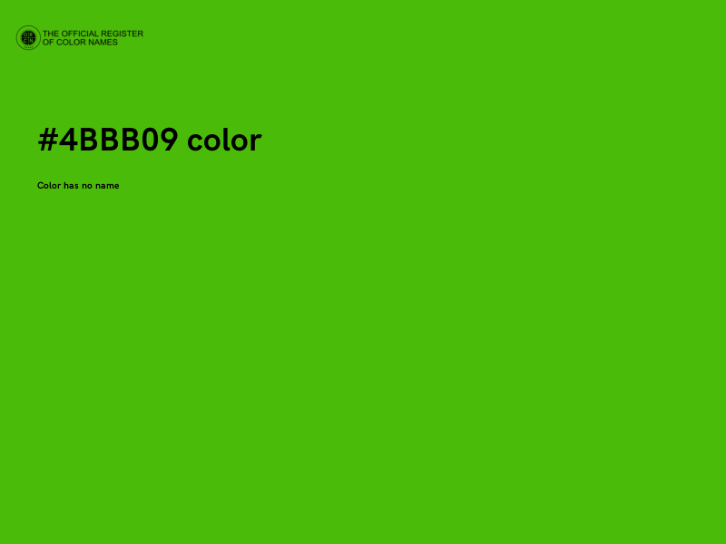 #4BBB09 color image