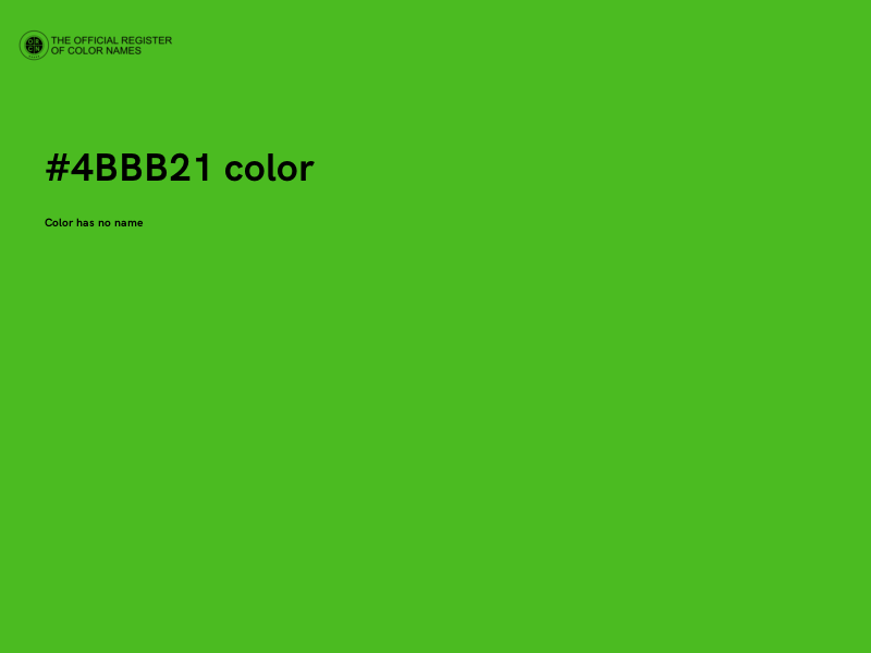 #4BBB21 color image