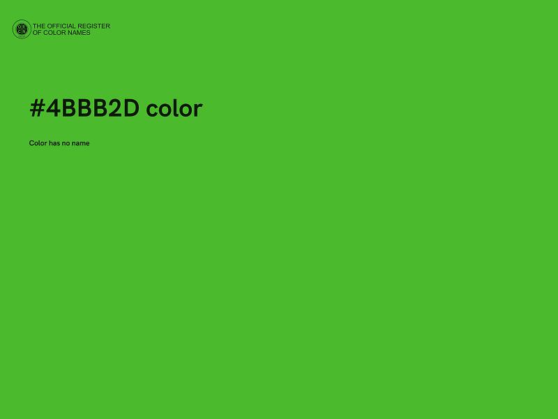 #4BBB2D color image