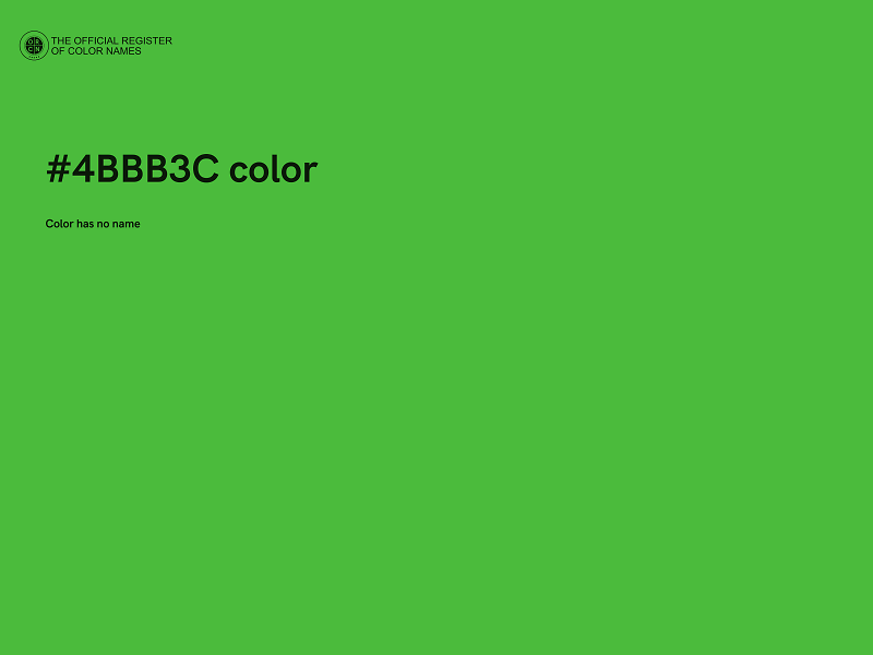 #4BBB3C color image