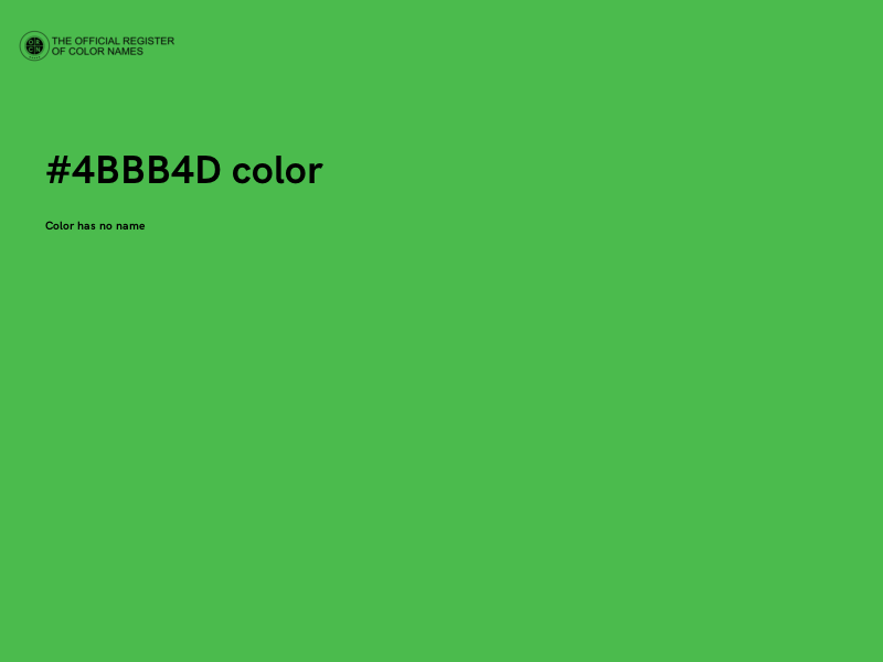 #4BBB4D color image