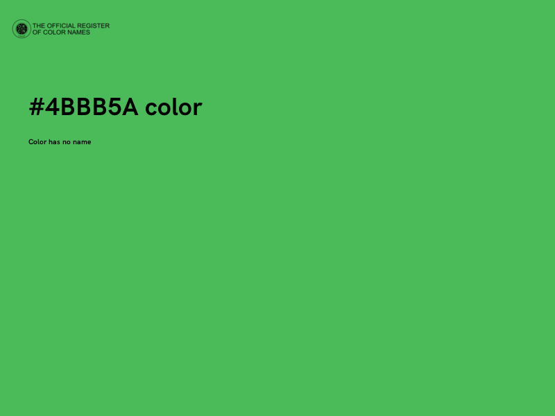 #4BBB5A color image