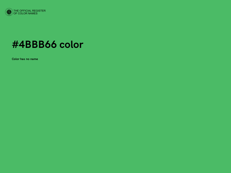 #4BBB66 color image