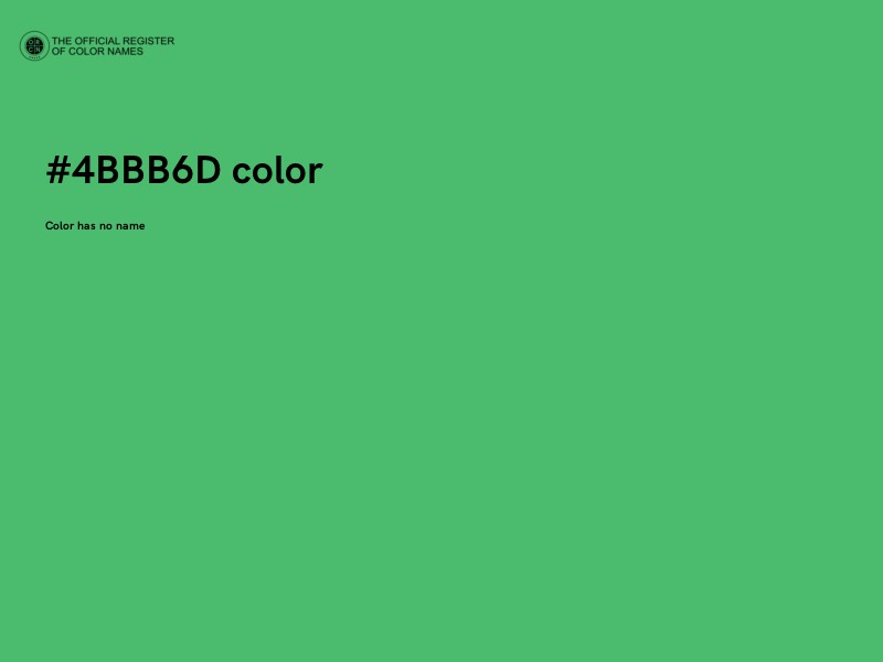 #4BBB6D color image