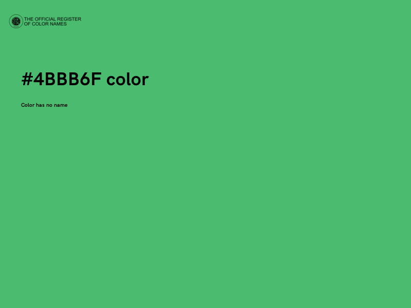 #4BBB6F color image