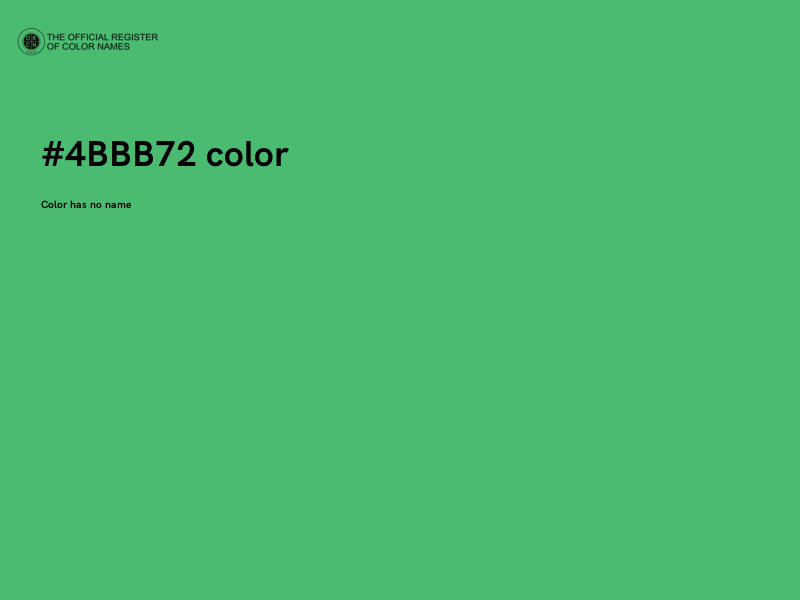 #4BBB72 color image