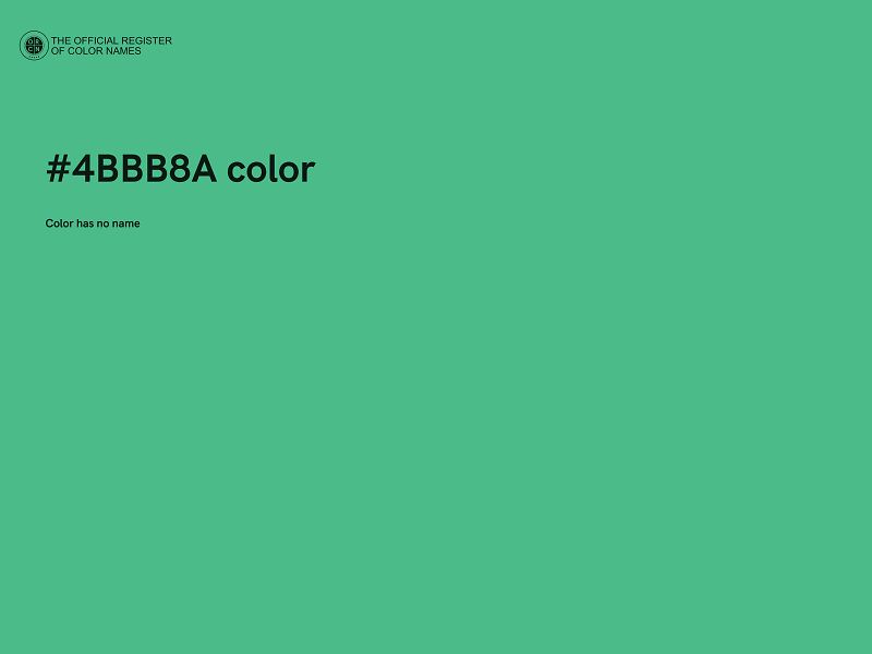 #4BBB8A color image