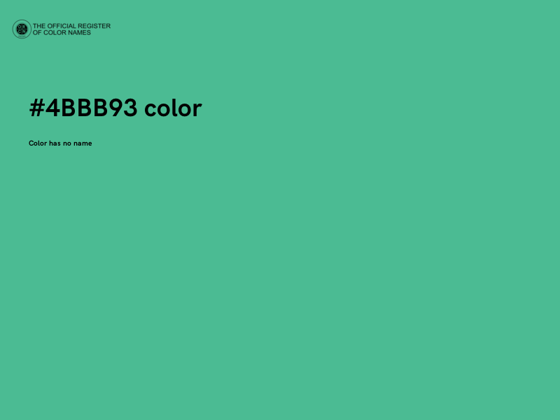 #4BBB93 color image