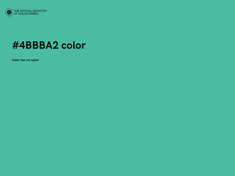 #4BBBA2 color image