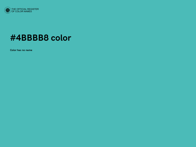 #4BBBB8 color image
