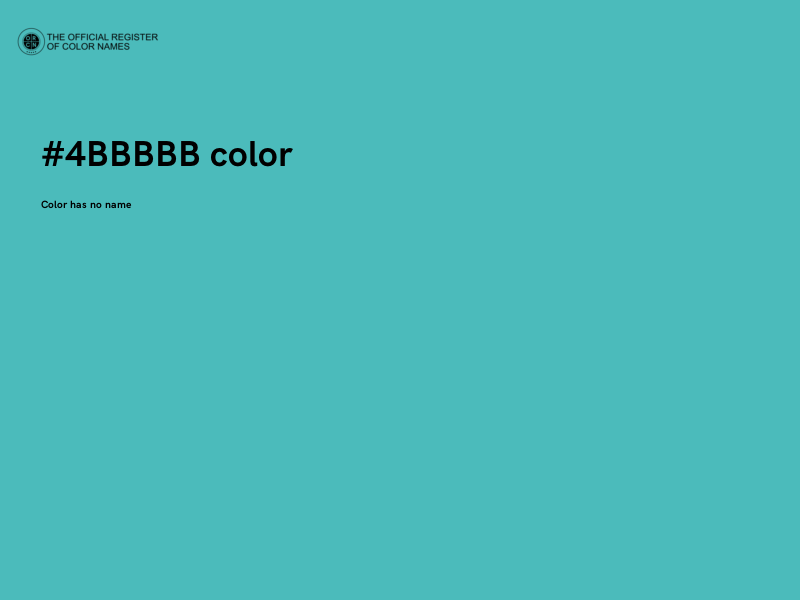 #4BBBBB color image