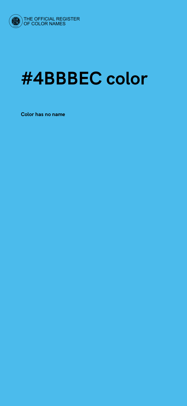#4BBBEC color image